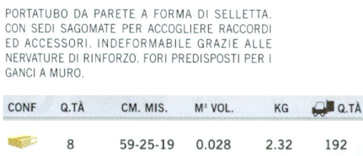 SELLA PORTATUBO PLASTI ECO