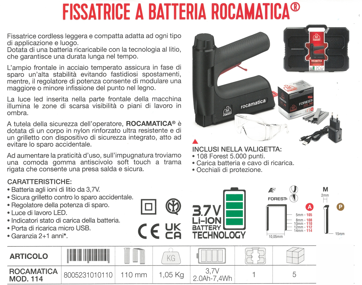 FISSATR BATT ROCAMATIC 114
