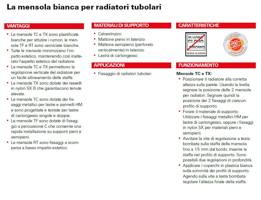 MENSOLA RAD CARTONG 2/3COL
