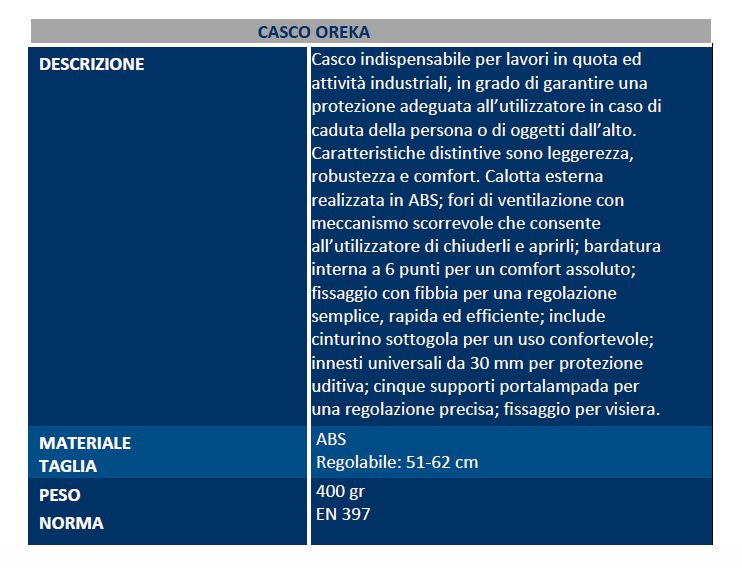 CASCO OREKA S/V ABS BIANCO