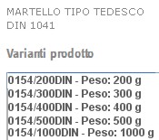 MARTELLO TEDESCO    GR 200