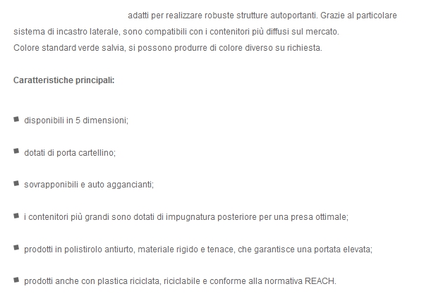 CASSETTA PLAST. 15x24x13 B