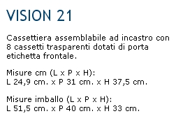 CASSETTIERA VISION 21     