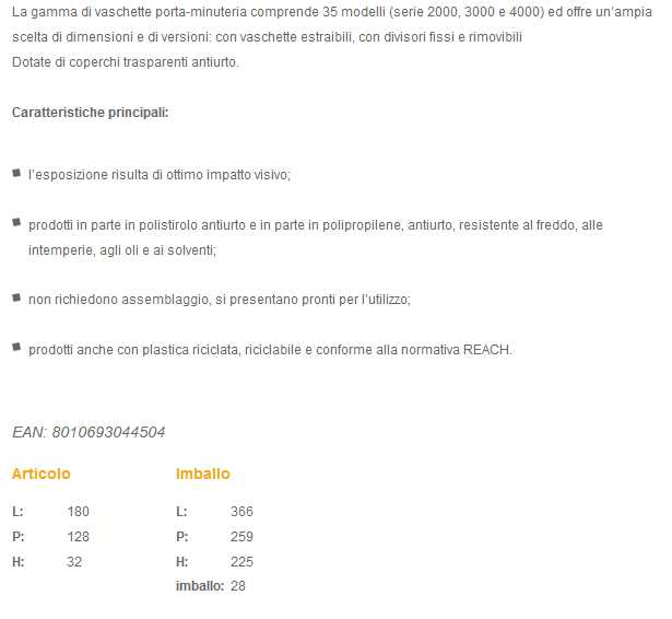 VASCHE.C/12 VAS.180X128X32