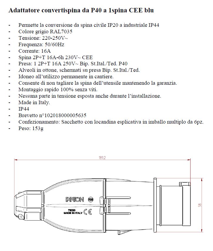 CONVERTISPINA DA CANTIERE 