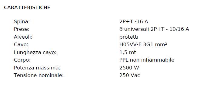 MULTIPRES COMP 16A 6SCH+IN