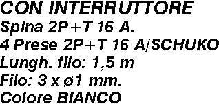 MULTIPR 1,5M 4 SCH+INT BIA