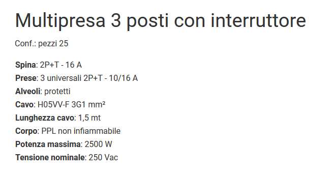 MULTIPR 1.5M 3 UNI+INT BIA