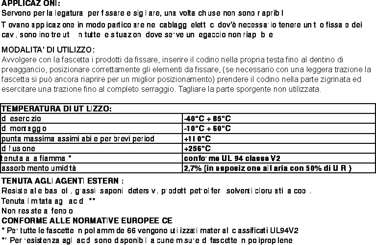 FASC CABL NYL 160x4,8 100P