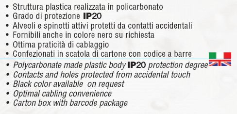 SPINA DRITTA 16A NERA  ECO