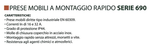 PRESA MOBILE 16A 24V 2 POL
