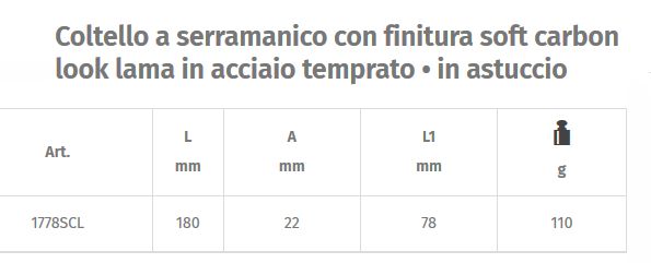 1778SCL COLTELLO SERRAMAN.