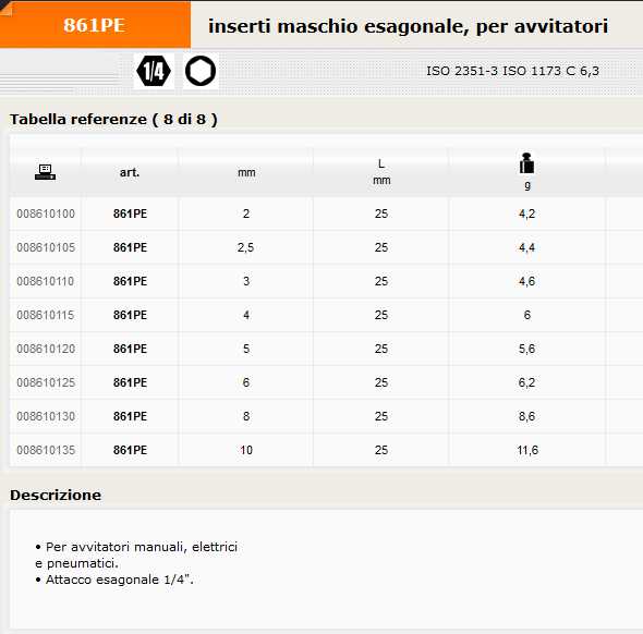 861PE   INS MAS ES 1/4 2,5