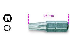 861TX INSERTI TORX 1/4 T25