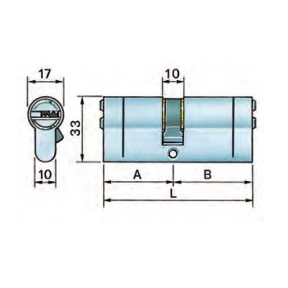 CILINDRO 30+50 CRO/SAT4000