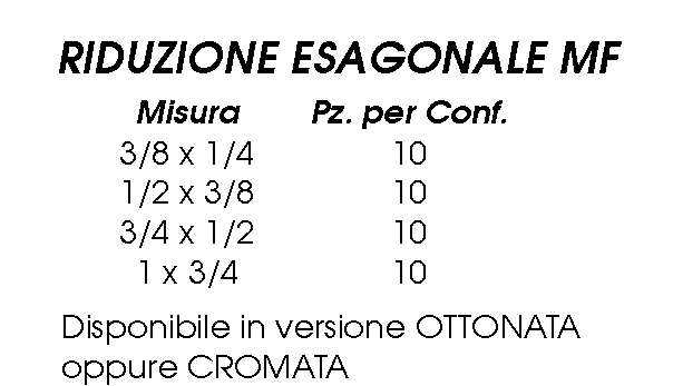 RIDUZIONE MF OTT   3/4x3/8