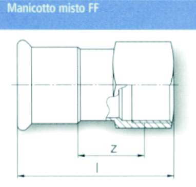 MANIC.FER.MISTO F 22x3/4  