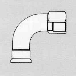 GOMITO INOX 90? FF1/2 X 15