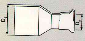 RIDUZIONE INOX MF 22 x 15 