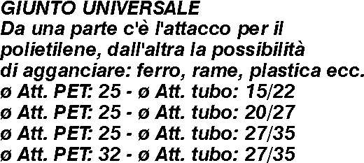 GIUNTO UNIVERS. 15-22x25  