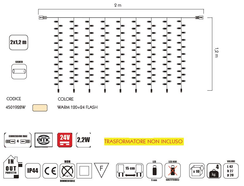 TENDA SMARTLED 24V 2X1.2WA