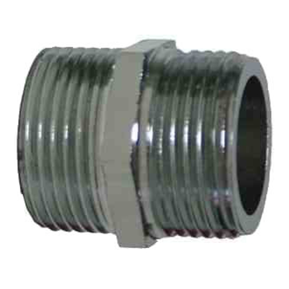 NIPPLO ISO ACC ZINC  3/8  