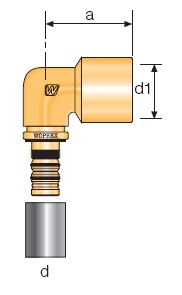 TERM GOMITO GAS 20X1/2 F  