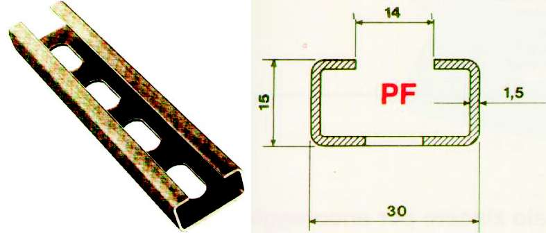 PROFIL. ZINC 2MT 30X15X1,5