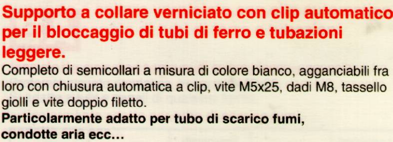 COLLARE B/CO CLIP CCF diametro 80 