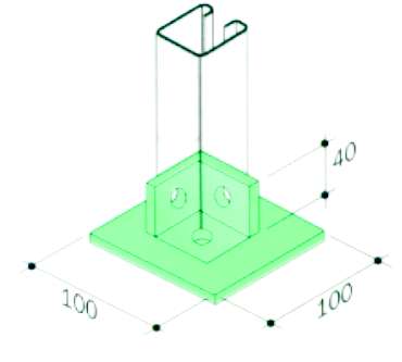 PIASTRA BASE X PROFI 41x41