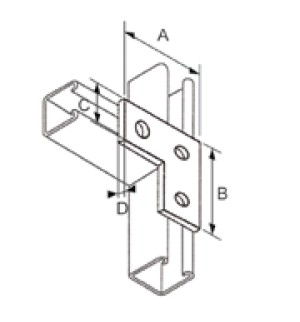 PIASTRA A "L" 90X90X40 PSP