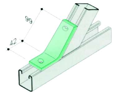 ANGOLARE 45? 2F 57X41X6MM 