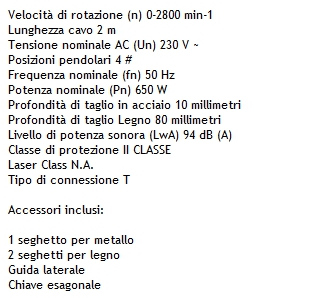 SEGHETTO ALTERN 710W REGOL