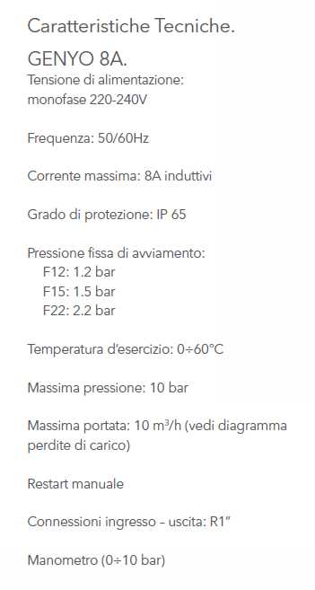 REGOLAT.PRESS GENYO 8A/F15