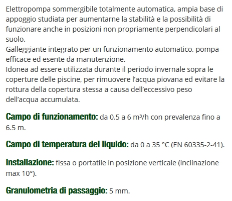 POMPA X COPERTURE PISCINE 