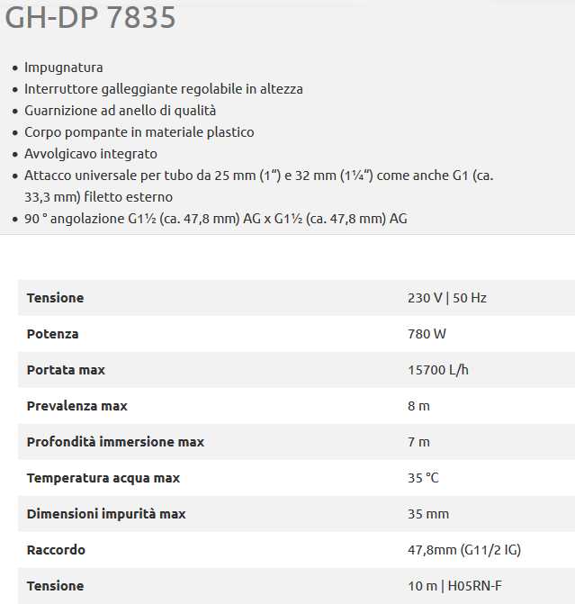POMPA IMM C/GAL GC-DP 7835