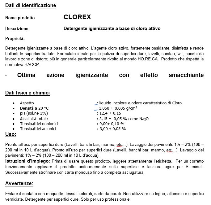 DETERG/IGIEN CLOREX  750ML