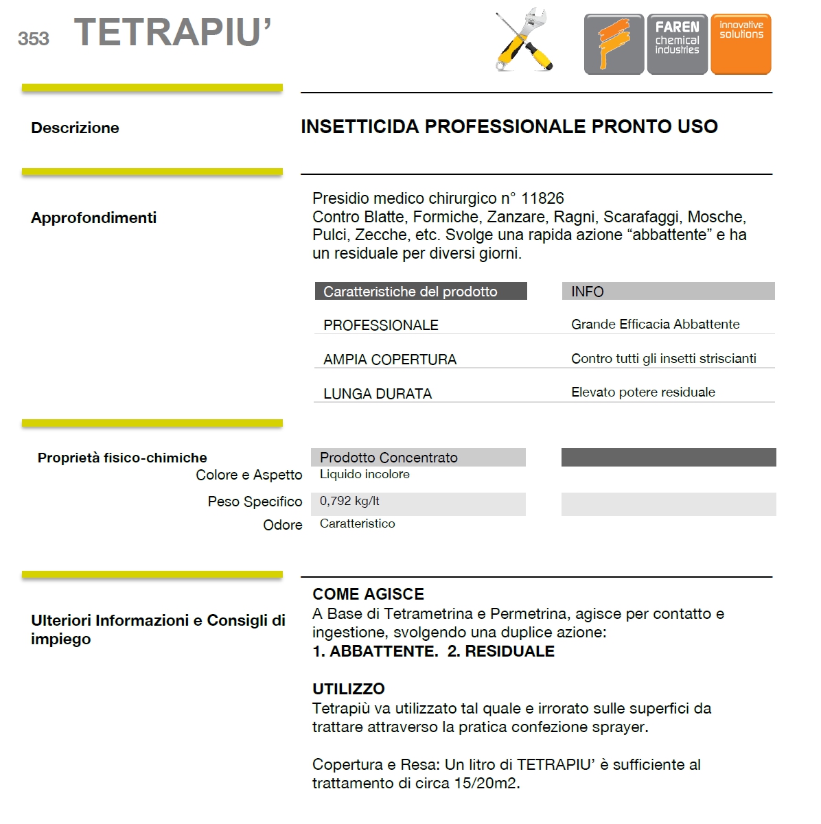 TETRAPIU'INSETTIC DOMES 1L