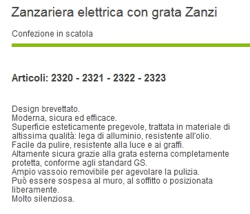 ZANZAR ELET ZANZI C/GR 40M