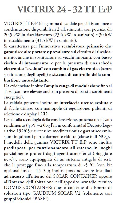 CALDAIA VICTRIX 24 TT ERP 