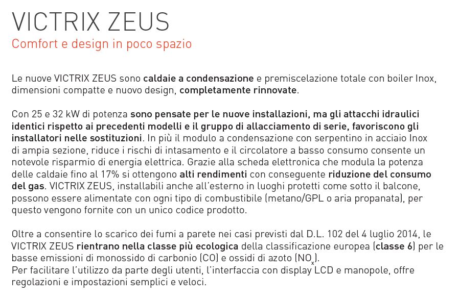 CALDAIA VICTRIX ZEUS 25   