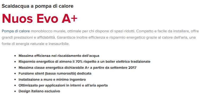 PDC NUOS EVO A+ 110 WH    