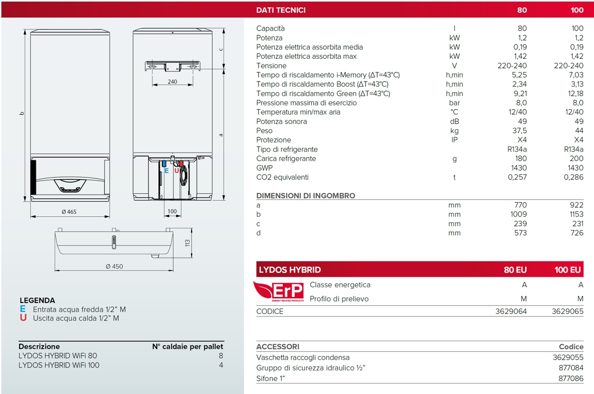 SCALD LYDOS HYBRID 80 WIFI