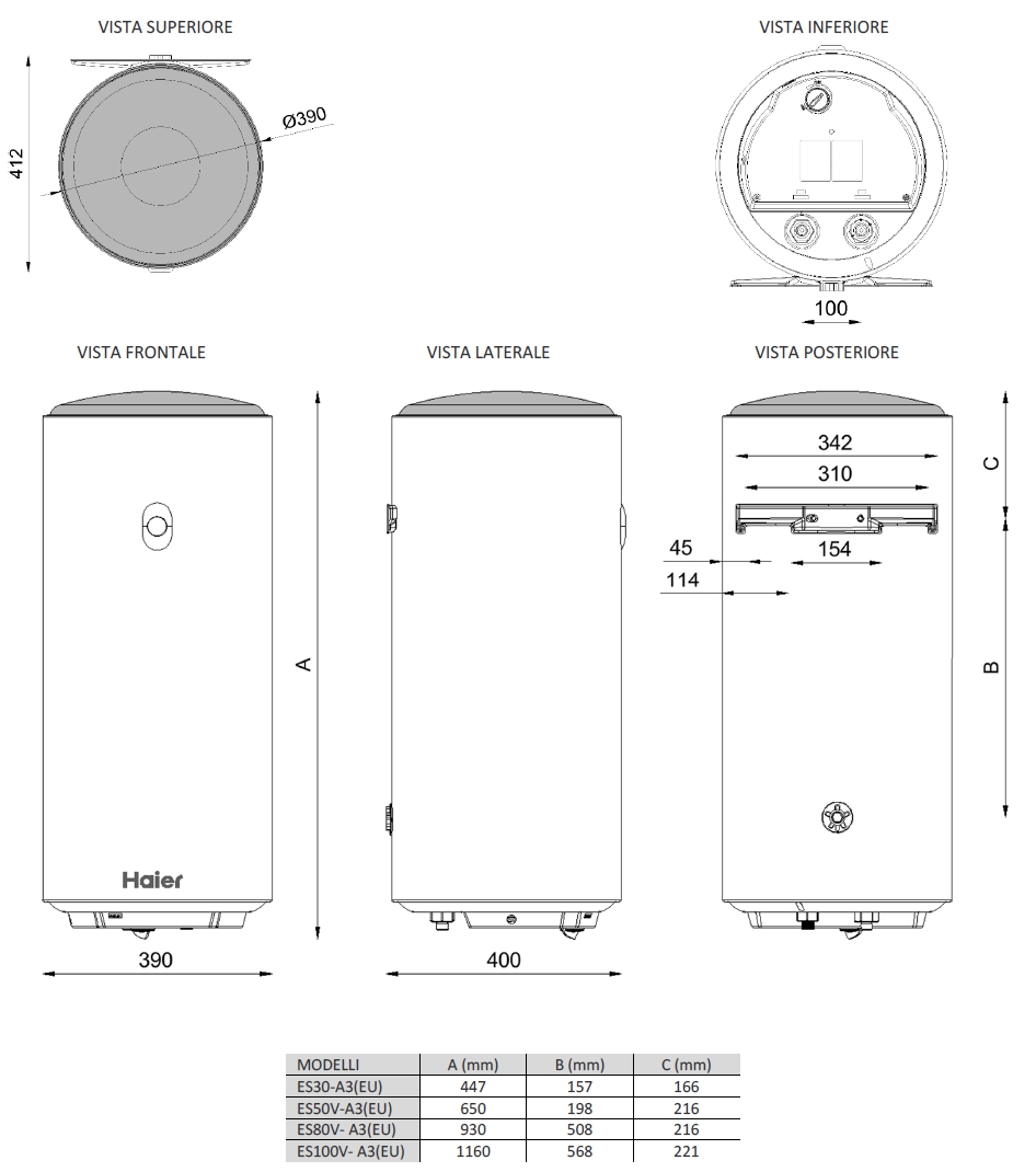 SCALD ELETTR HAIER 30LT 3A