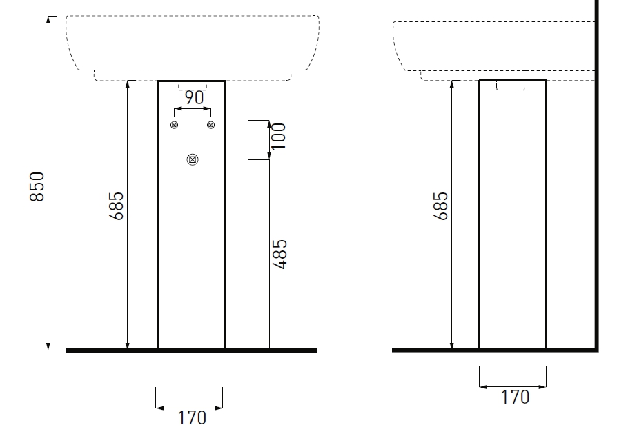 COLONNA PER LAVABO JO BIA 