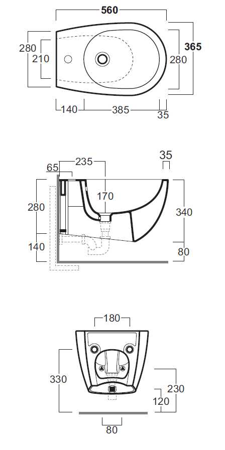 BIDET SOSPESO VIGNONI+FISS