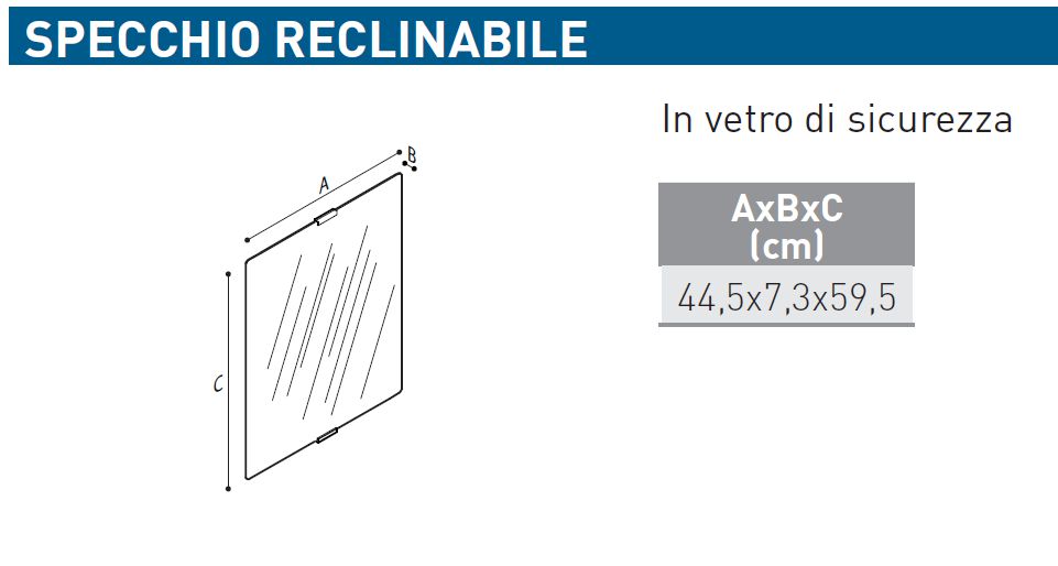 SPECCHIO RECLIN.44,5X59,5 