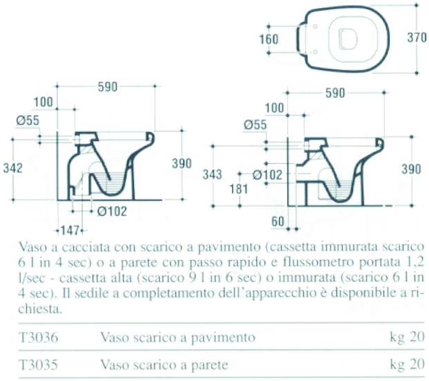 MENSOLA FISSA LAV.ATLANTIS