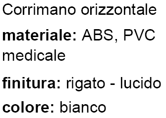 MANIGLION ABS/PVC BIA 30CM