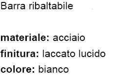 BARRA RIBALTABILE BIA 70CM